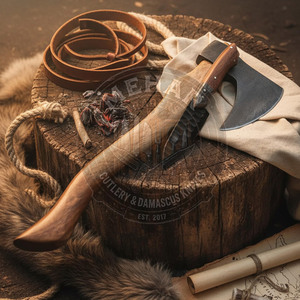 Hache de Damas de qualité supérieure en stock, livraison directe d'usine, hache de Damas pour usage extérieur. - Product Image 3