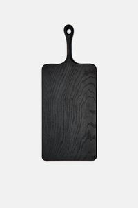 Planche à découper ronde en bambou avec poignée, planche à découper de cuisine en bois naturel - Product Image 4