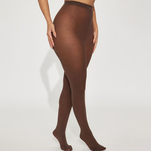 Leggings marron taille haute respirants 100 % nylon longueur cheville pour femme, doublés polaire, idéaux pour la course – Meilleures ventes - Product Image 2