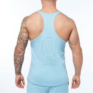 Camiseta sin mangas transpirable para hombre de marca privada al por mayor, la más vendida para gimnasio. - Product Image 3