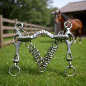 Bocado Pelham de Acero Inoxidable de Alta Resistencia para Entrenamiento de Caballos, Bocado de Doble Control con Boquilla Lisa y Duradera - Product Image 3