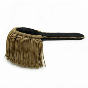 Épaulettes de luxe de qualité supérieure, accessoires décoratifs pour vêtements avec logo personnalisé, service OEM, taille OEM, fabrication sous marque privée - Product Image 3