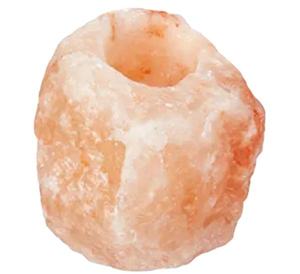 Portavelas de Sal del Himalaya Hechos a Mano al por Mayor, Forma Natural - Product Image 3