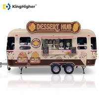 Remolque de Comida Vintage Personalizado, Carrito de Comida Móvil Comercial con Cocina Completa, Equipo para Remolque de Panadería, Postres y Café