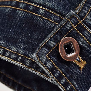 Men Oversized <b>Denim</b> <b>Jacket</b> Loose Fit Vintage Casual Streetwear Cotton Jean Coat Trendy Stylish Fashion Outerwear - Product Image 5