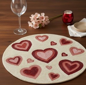 Beaded Glass Customized <b>Table</b> Place Mat and <b>Pads</b> with Bohemian Design Reusable Home Decor and Dining <b>Table</b> <b>Protector</b> - Product Image 4