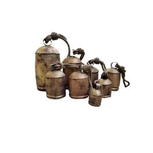 Luxury Vintage Iron <b>Cow</b> <b>Bell</b> with Decorative Farm <b>Bell</b> for Rustic Weddings Home Interior and Garden Decor Use Available for Sale - Product Image 2