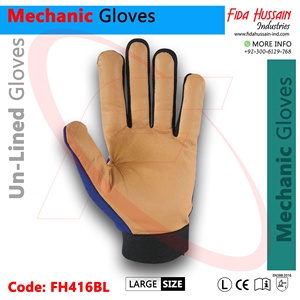 Gants mécaniques d'étanchéité à chaud en gants en cuir de chèvre de qualité supérieure du Pakistan meilleurs gants de travail en gros Guantes de Seguridad - Product Image 3