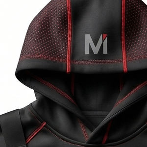 Sweat à capuche de yoga d'hiver en polyester/coton de luxe, veste de sport haute performance, résistante à l'eau, réfléchissante, pour la course à pied - Product Image 4