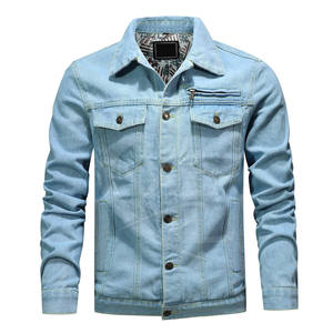 Veste en jean délavée de qualité supérieure pour homme, style décontracté avec doublure polaire, manteau en denim vintage de haute qualité, prêt pour l'hiver - Product Image 1