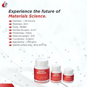 Nanoplaquettes de graphène ultrafines, grande surface, épaisseur constante de 8 nm, pureté de 99,98 %, personnalisables OEM pour applications avancées - Product Image 4