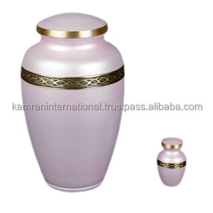 Handcrafted Biodegradable <b>Urn</b> <b>for</b> Human <b>Ashes</b> Flower Embossed Funeral Supplies - Product Image 6