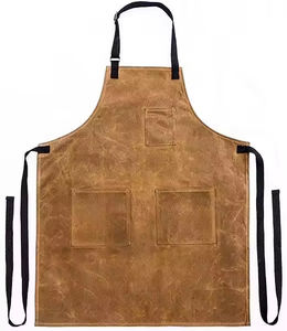Nouvelle Vente Directe d'Usine du Pakistan : Tablier de Cuisine Unisexe de Haute Qualité en Sergé de Cuir, avec Poche Personnalisée et Impression Numérique, pour Uniforme de Chef - Product Image 1