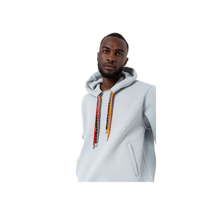 <b>Men's</b> Oversized Hooded Sweatshirt Solid Color Cotton Fleece Casual <b>Pullover</b> Autumn Style Pocket Design Regular Fit - Product Image 5