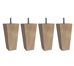Custom Solid Wood Square Furniture <b>Legs</b> <b>for</b> <b>Sofa</b> Cabinet Table Heavy Duty OEM Factory Supply Solid Wood Square Furniture - Product Image 1