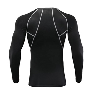 Wholesale Custom Soft Crewneck Long Sleeve <b>Compression</b> <b>Shirt</b> <b>Men</b> Quick Dry Fitness <b>Compression</b> Gym <b>Shirt</b> - Product Image 1