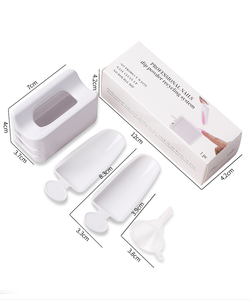 Recyclable Nail Art Powder Tray Plastic Dip Powder Container Makeup Art Storage <b>Box</b> - Product Image 4