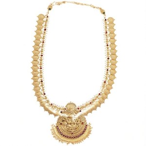 Ruby Temple Nakshi Long Haram Fashion Jewelry Set - Product Image 2