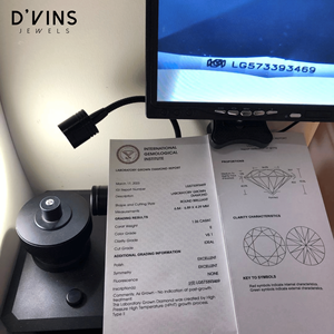 Diamantes Sintéticos Creados en Laboratorio D'vins Jewels de 0.3 a 10 Quilates D CVD HPHT Forma Redonda Rellenos Surat para Joyería - Product Image 2