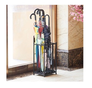 Nordic High Round Creative Umbrella Rack Holder Metal Leather Umbrella Stands Decorative <b>Unique</b> Style Umbrella Holder - Product Image 1