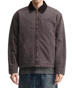 Custom Organic Cotton Denim <b>Worker</b> <b>Jacket</b> Heavyweight Breathable Windproof Embroidery Vintage Winter Lose Fit Street Style Front - Product Image 2