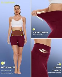 Shorts de fitness pour femmes de qualité supérieure avec poches, séchage rapide, vêtements de sport, shorts légers - Product Image 5