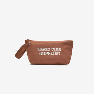 Cosmetic Lightweight Durable Vintage Fashionable Nylon <b>Bag</b> Makeup Water Resistant Daily Use Zipper Portable Foldable <b>Small</b> - Product Image 1