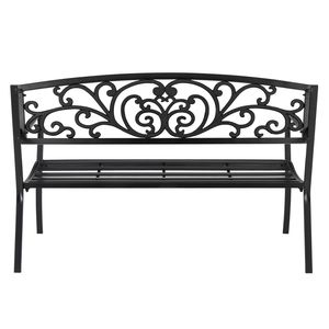 Elegante Panchina da Giardino in Acciaio e Legno per Giardini, Cortili e Spazi Esterni - Product Image 6