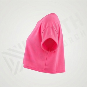 Camiseta Corta de Algodón Personalizada para Mujer, Camisetas de Verano, Estilo Urbano, Fitness, Gimnasio, Ropa Deportiva - Product Image 3