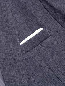 Blazer de Tela de Punto de Velour para Hombre, Talla Grande, Doble Botonadura, Corte Entallado, Antiarrugas, Colores Personalizados, Logotipo Personalizado, para Bodas - Product Image 5