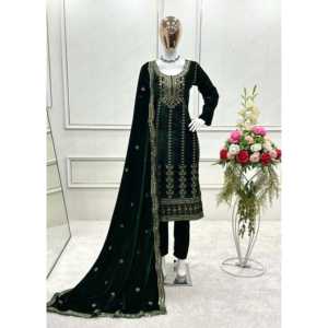 Vestido de Noche de Diseñador, Elegante Pent y Dupatta con Bordado de Lentejuelas para Fiestas - Product Image 1