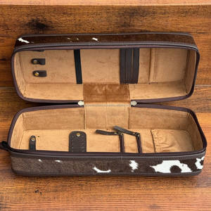 2025 nouveauté grande capacité personnalisé luxe repoussé à la main en cuir voyage étui à bijoux haute qualité peau de vache bijoux boîtes de rangement - Product Image 6