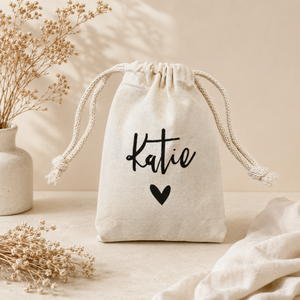 <b>Small</b> Eco-Friendly <b>Drawstring</b> <b>Bag</b> Organic Recycled Cotton Canvas Fabric for Eco-Conscious Shopping - Product Image 6