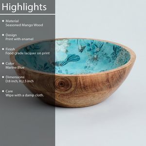Tazón grande de madera para servir ensaladas, pasta, fideos, bocadillos, verduras y arroz, para el hogar, la cocina o la oficina, disponible en grandes cantidades. - Product Image 3