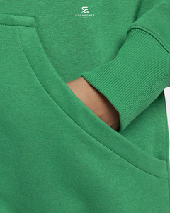 Conjunto de Sudadera con Capucha y Pantalones de Felpa Premium de Color Sólido para Mujer, Chándal de Algodón Informal para Invierno, Corte Holgado, Manga Larga - Product Image 6