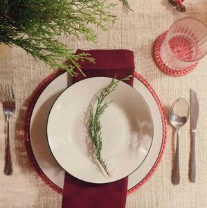 Juego de Posavasos de Ratán Tejido Naranja, Mantel Individual para Tazas, Vasos y Jarras, Protección de Mesa para Cafeterías, Oficinas y Hogares, Venta al por Mayor desde India - Product Image 6