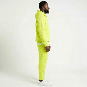 Conjunto Deportivo de Otoño para Hombre de 2 Piezas, Sudadera con Cierre de Cremallera, Pantalones Deportivos de Forro Polar, Cálidos y Casuales, Fabricante OEM Personalizado al por Mayor - Product Image 3