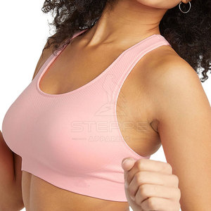 Soutien-gorge de sport pour femme sans coutures, maintien élevé, bretelles réglables, rembourrage frontal, séchage rapide, écologique, pour gym, course, yoga, fitness, entraînement - Product Image 4