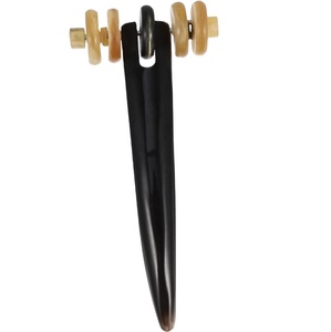 Rouleau de massage facial en corne naturelle fait à la main, alimenté par USB, pour la relaxation du corps et du visage, produit en gros - Product Image 1