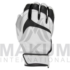 Guante de golf de cuero genuino blanco y azul, unisex, con cierre de gancho y bucle. - Product Image 3