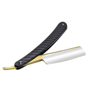 Professional <b>Single</b> <b>Blade</b> <b>Razor</b> Stainless Steel <b>Blade</b> Carbon Fiber Handle Reusable Personal Grooming Tool Personal Care Tool - Product Image 3