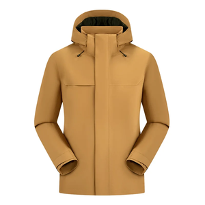 เสื้อแจ็คเก็ตกันหนาวผู้ชายคุณภาพพรีเมียม กันน้ำ ระบายอากาศได้ดี มีฮู้ด ทรงหลวม ไหล่ตก สีพื้น ขายดี แฟชั่นใหม่ - Product Image 2