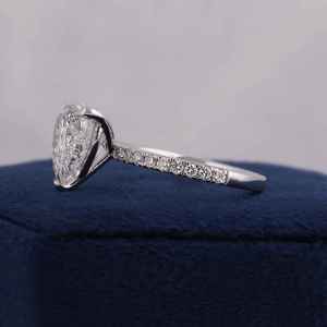 Anillo de Diamante Cultivado en Laboratorio con Certificación IGI, Corte Corazón, 3CT, Oro Blanco de 14K, Color FG, Claridad VS1, Joyería Fina para Mujer, Regalo de Lujo, OEM, ODM - Product Image 2
