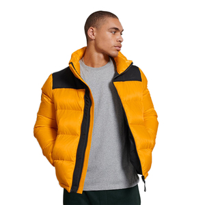 2026 Wholesale Custom Hooded Puffer Jacket Shiny <b>Quilted</b> Padded Coat Warm Outwear <b>Winter</b> Long sleeve Puffers Jackets for Boys - Product Image 1