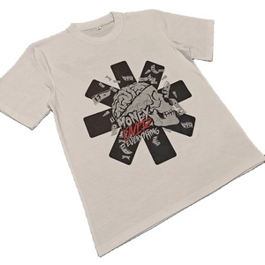 High Quality Custom Graphic Logo DTG Formal <b>Men's</b> T-<b>Shirt</b> Knitted Polyester/Cotton Regular Fit Solid Pattern Eco-Friendly 180g - Product Image 6