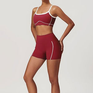 Ensemble de fitness pour femmes très vendu, ensemble 2 pièces soutien-gorge et short pour femmes, vêtements de fitness, service de logo personnalisé, OEM, ensembles de yoga pour femmes - Product Image 1