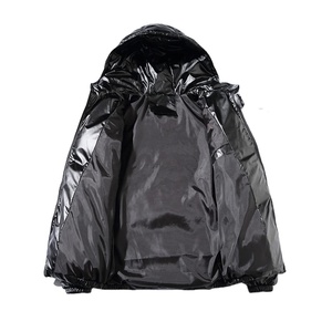 เสื้อแจ็คเก็ตพัฟเฟอร์ผู้ชายผ้าโพลีเอสเตอร์แบบมันเงา สไตล์แฟชั่น OEM ผลิตตามสั่ง ขายส่งเสื้อแจ็คเก็ตฤดูหนาว - Product Image 2