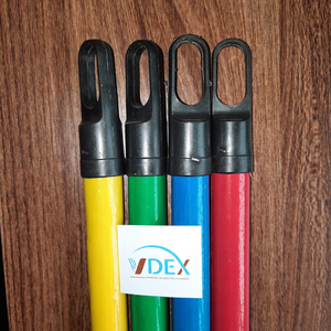 Parte del cuerpo de la herramienta de limpieza | PALO DE ESCOBA DE MADERA recubierto de PVC colorido | Núcleo de palo de madera de eucalipto, tornillo italiano mexicano - Product Image 4