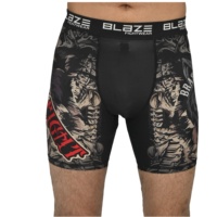 Short de compression personnalisé par sublimation pour homme, idéal pour le BJJ, l'entraînement et la course – Imperméable, respirant, séchage rapide, écologique, coupe-vent, unisexe, mi-longueur