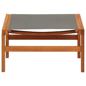 เก้าอี้สวนขนาดกลาง สีเทา ทำจากไม้ยูคาลิปตัสเนื้อแข็งและวัสดุเท็กซ์ไทล์ - Product Image 5